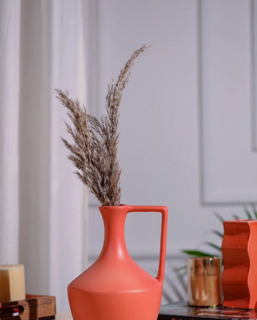 Rustic Indian Matka Design Ceramic Flower Vase | 5 x 11 inches
