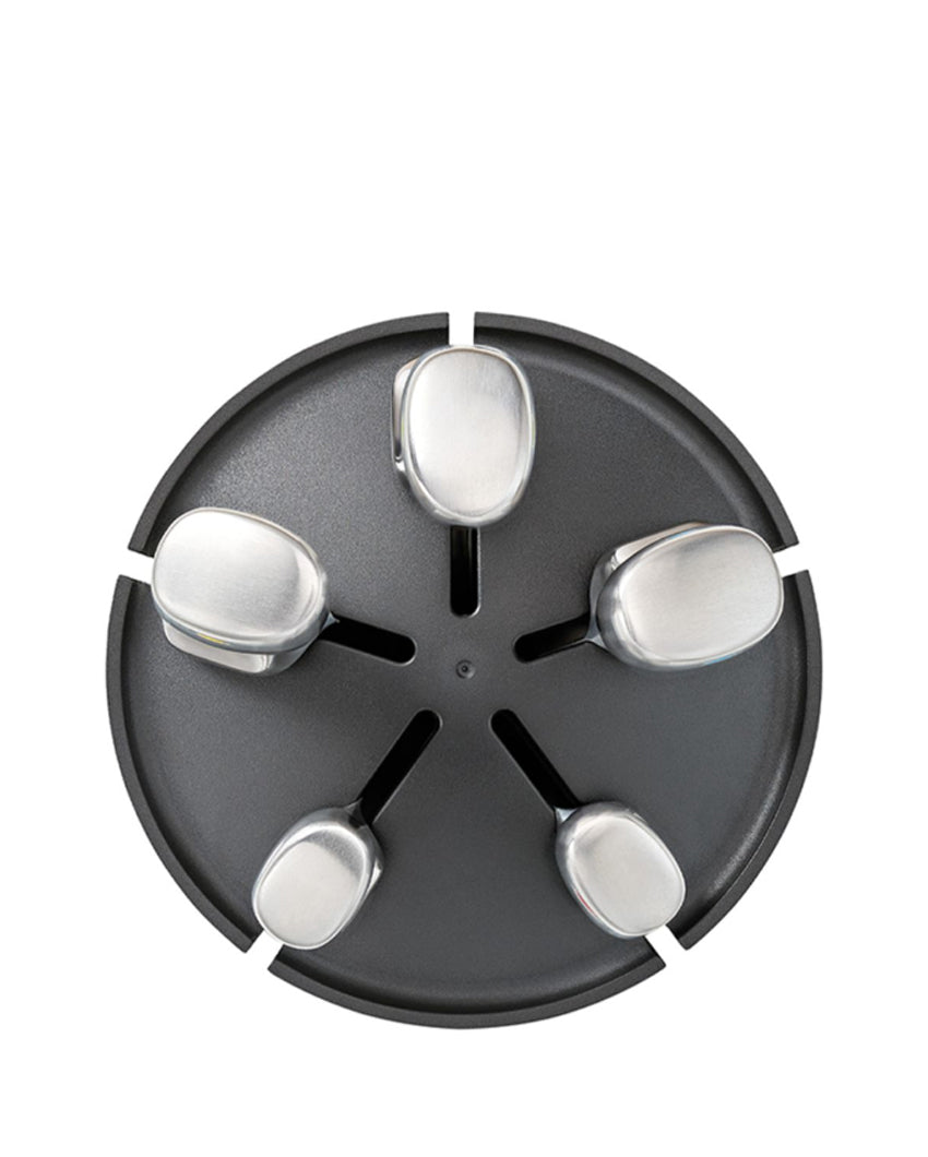 Japanese Stainless-Steel Blades With Ergonomic Steel Handles 5-Knives Set Carousel