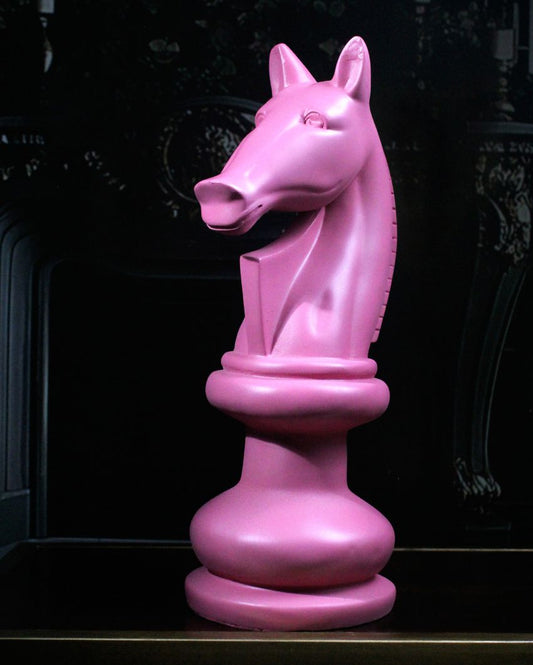 The Knight's Valor Strength & Luck Polyresin Showpiece Pink