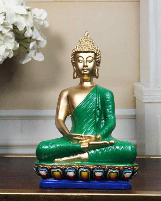 Eternal Bliss Buddha Poly Resin Statue For Peace
