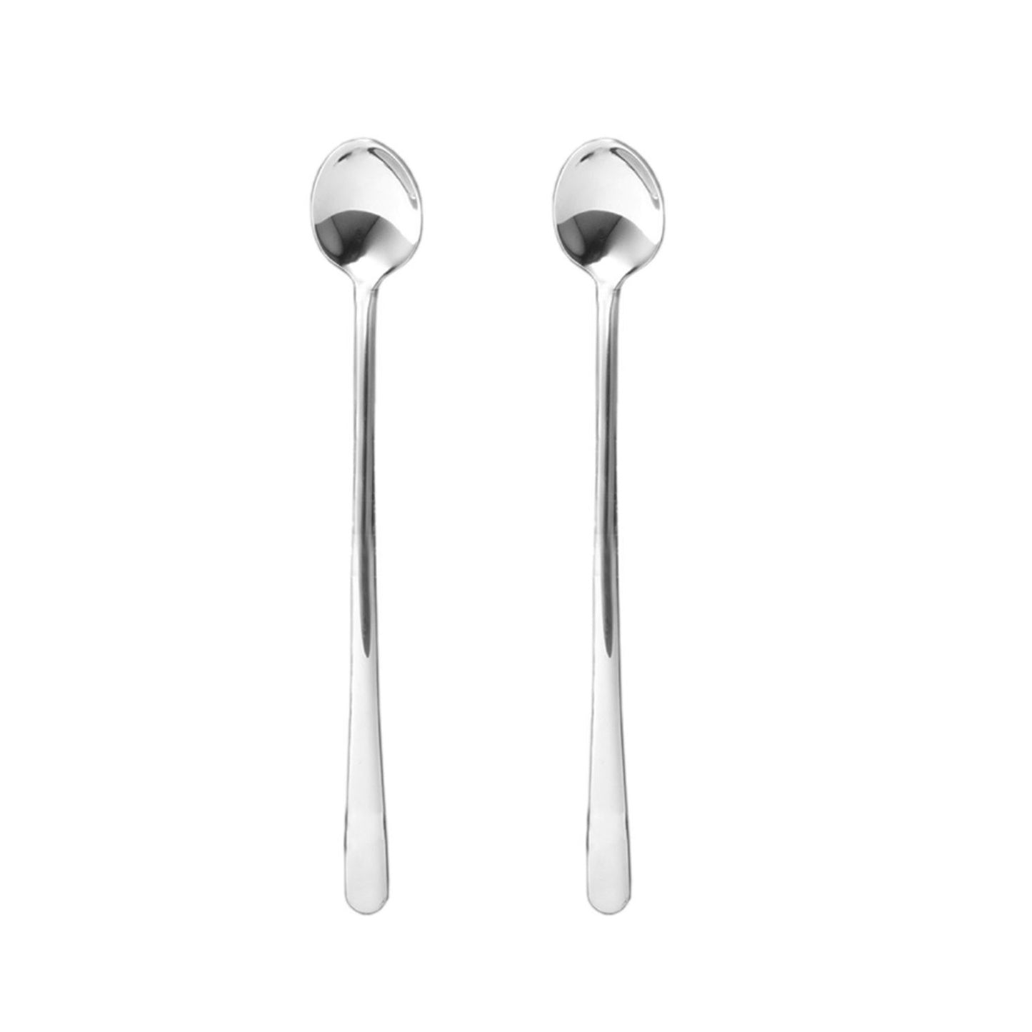 CulinexbythinKitchen Dora Ice Tea Spoon Mirror Finish | Set of 2 | 9 inches