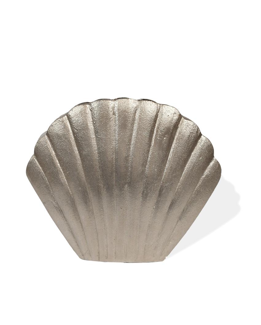 Oceanic Flower Aluminium Large Vase | 11 x 3 x 9 inches