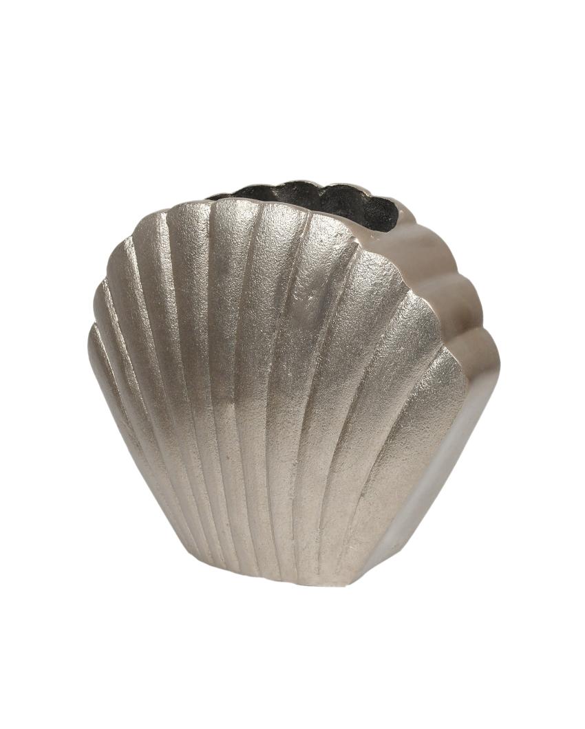 Oceanic Flower Aluminium Large Vase | 11 x 3 x 9 inches