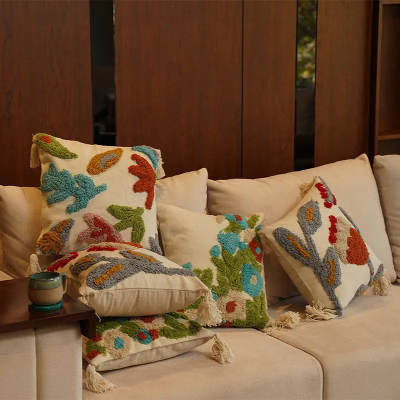 Meadow Blossom Cushion Cover | 18 x 18 Inches Default Title
