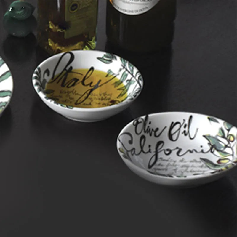Olive Oil Dipping Bowls Set of 4 Dusaan