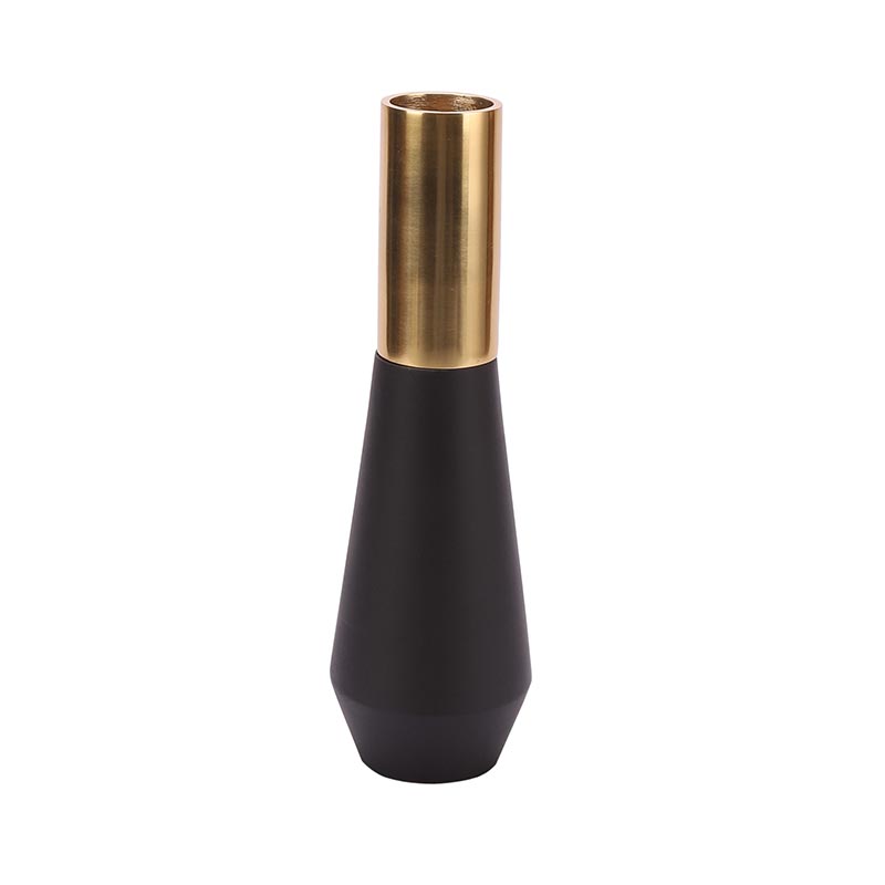 Tall Deidra Wooden & Aliminium Vase | Multiple Colors