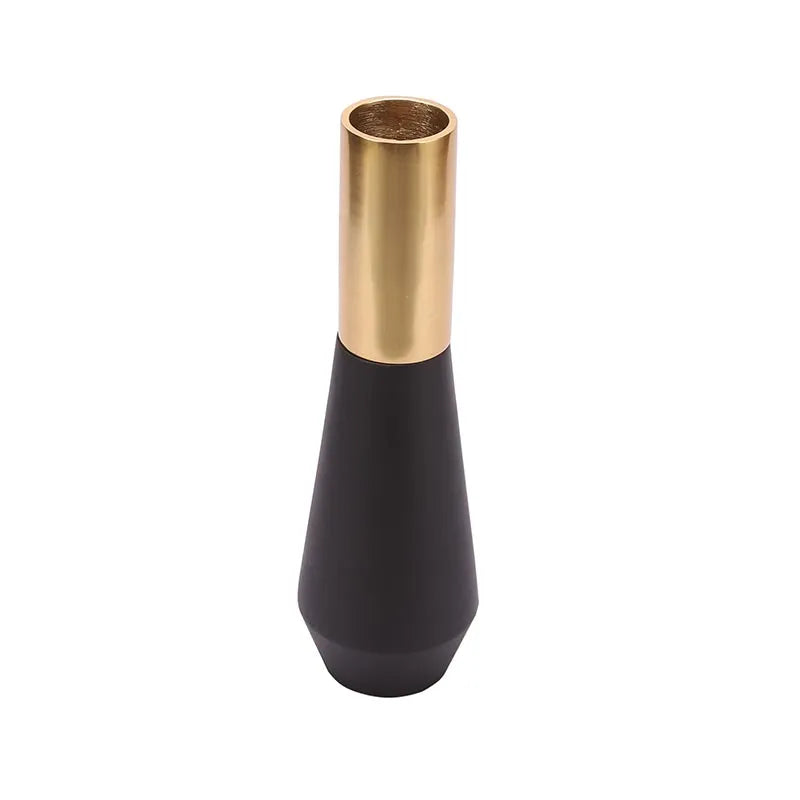 Tall Deidra Wooden & Aliminium Vase | Multiple Colors