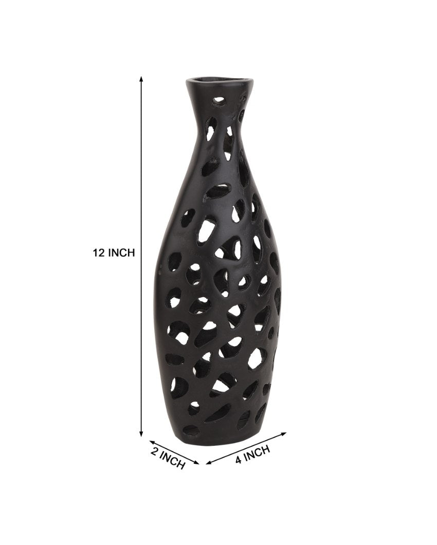 Premium Sophia Floral Aluminum Vase | 4x12 inches
