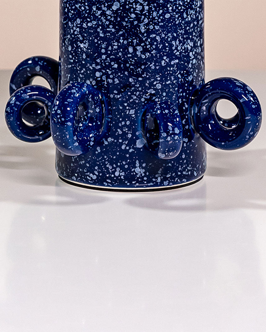Classic Style Ceramic Blue Goblet Blue White Table Lamp | 8 x 6 inches