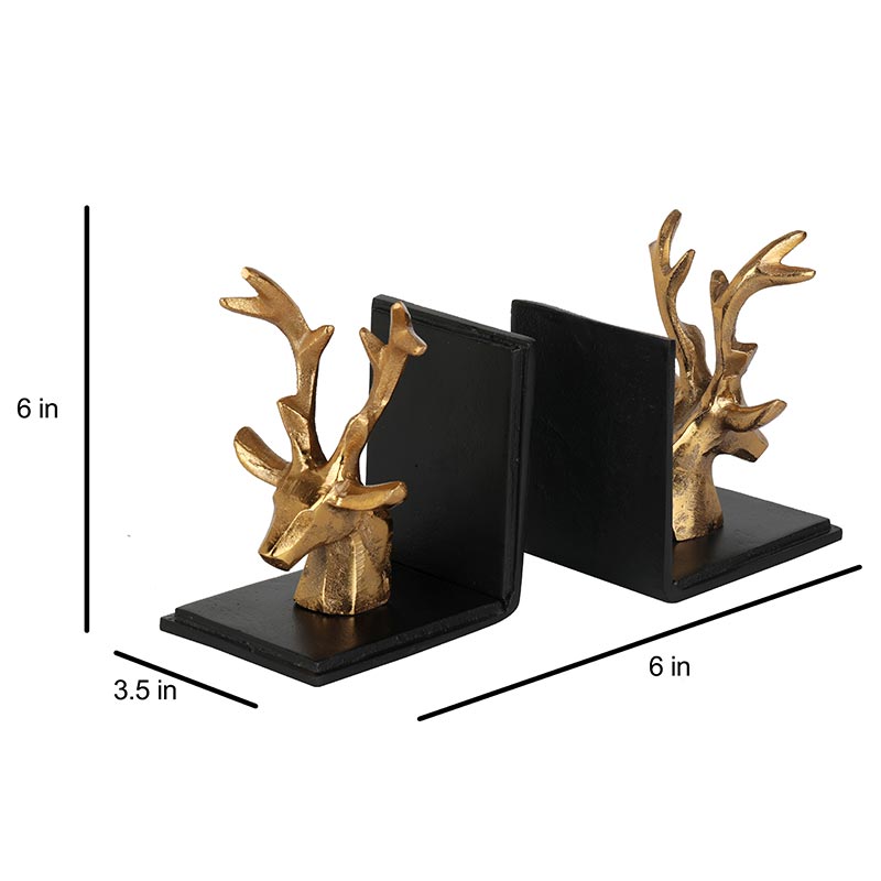Deer's Bookend | Multiple Colors Black Silver
