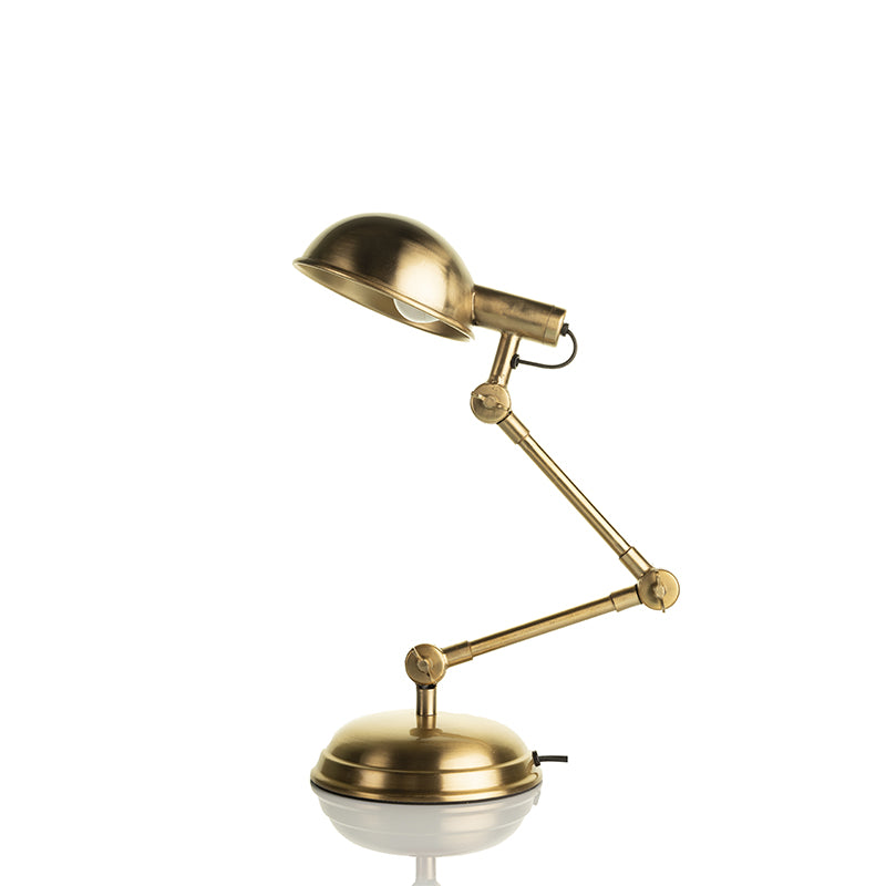 Fergal Poulsen Gold Antique Brass Finish Table Lamp Default Title