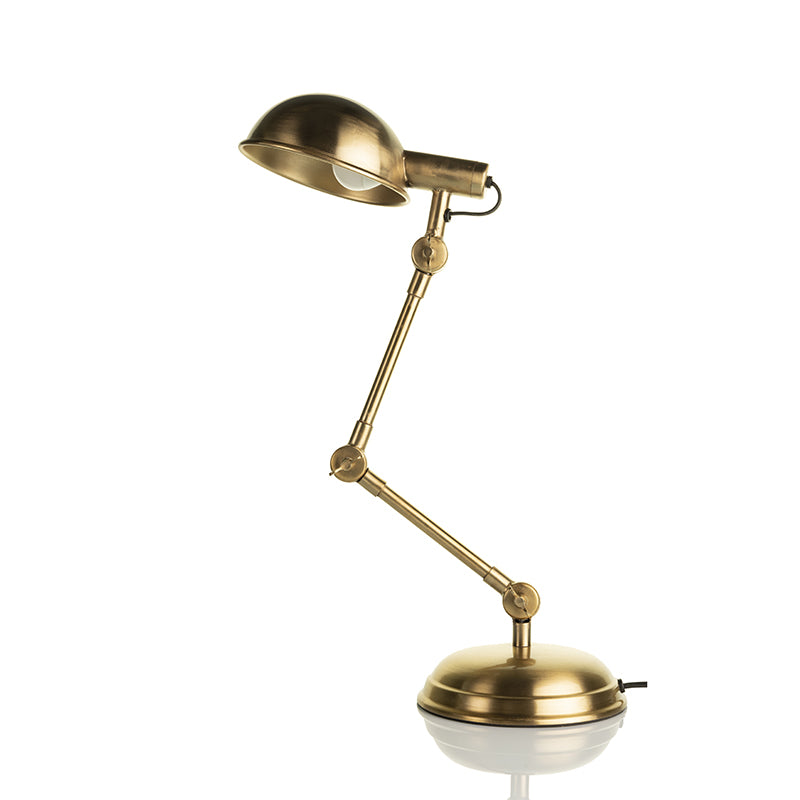 Fergal Poulsen Gold Antique Brass Finish Table Lamp Default Title