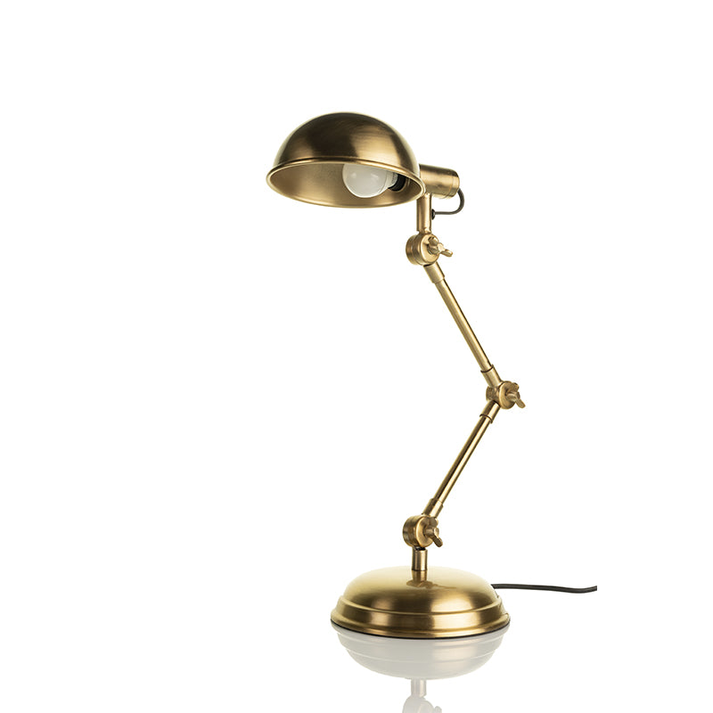 Fergal Poulsen Gold Antique Brass Finish Table Lamp Default Title