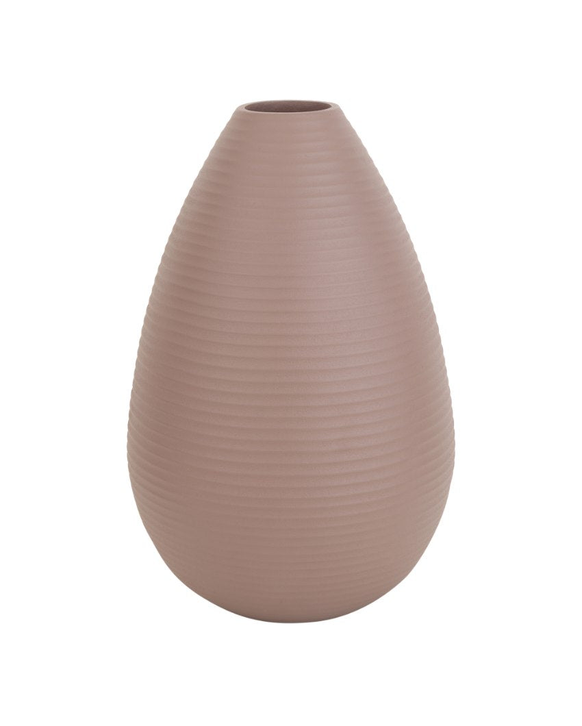 Large Klova Graphite Aluminum Vase | 6x8 inches Pink