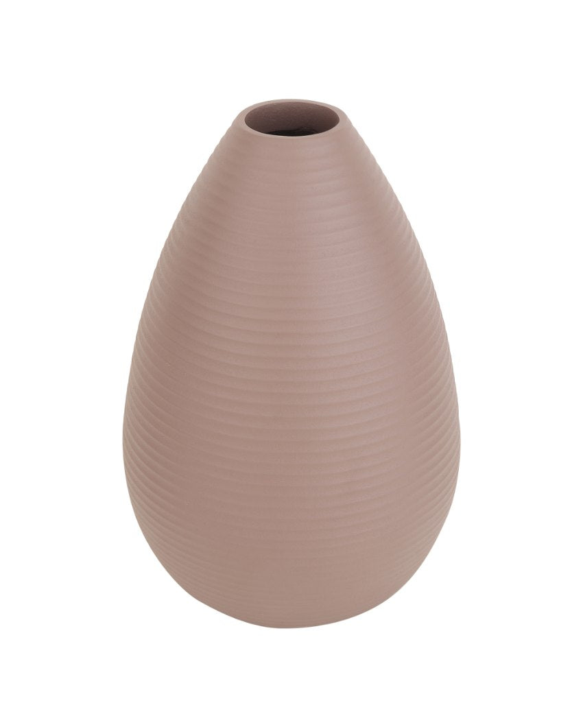 Large Klova Graphite Aluminum Vase | 6x8 inches Pink