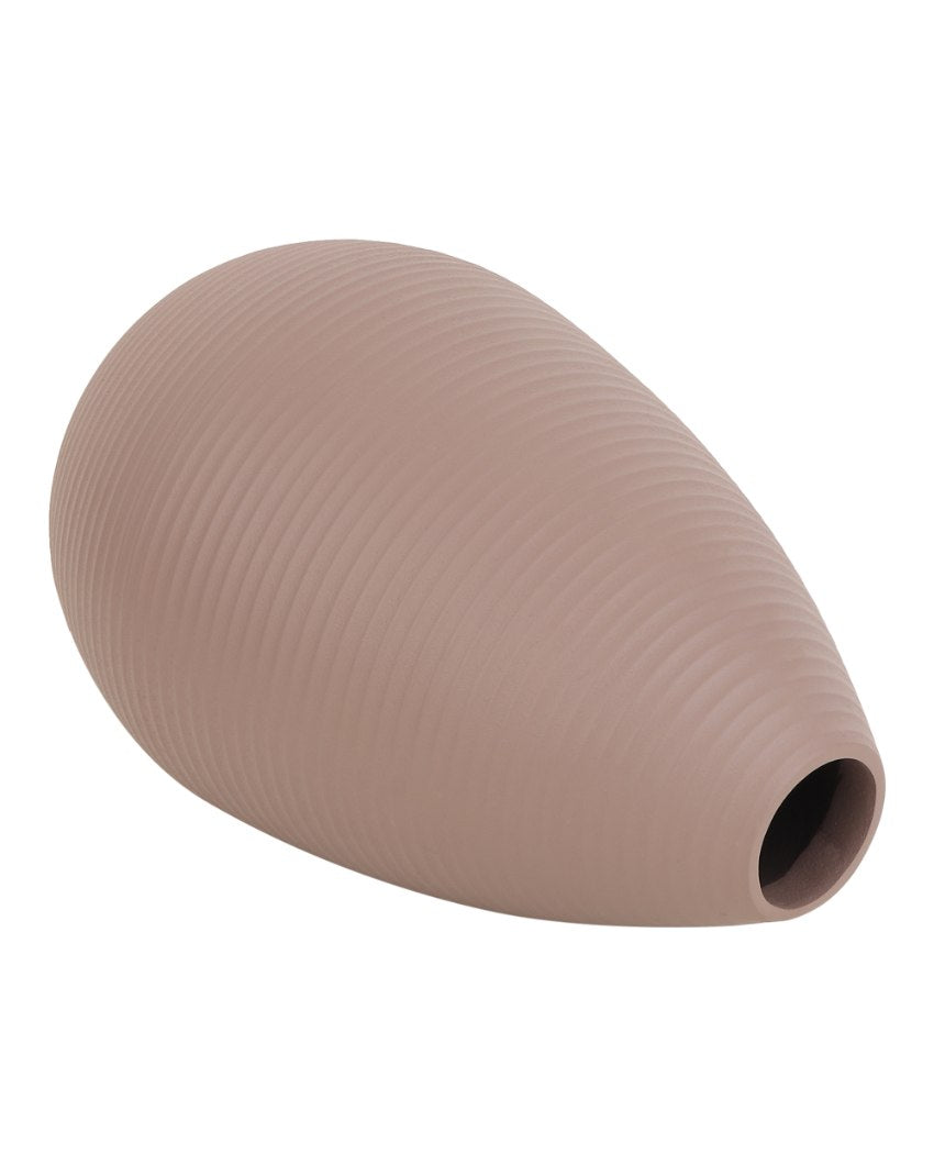 Large Klova Graphite Aluminum Vase | 6x8 inches Pink