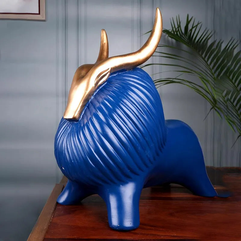 Rio Premium Yak Figurine | Multiple Colors Blue