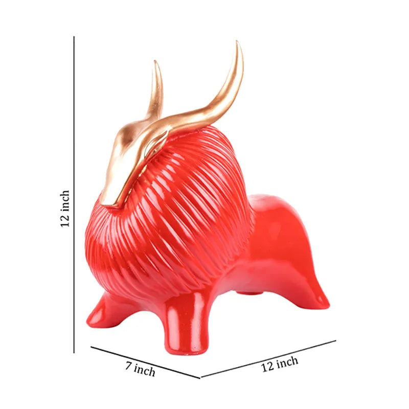 Rio Premium Yak Figurine | Multiple Colors Red