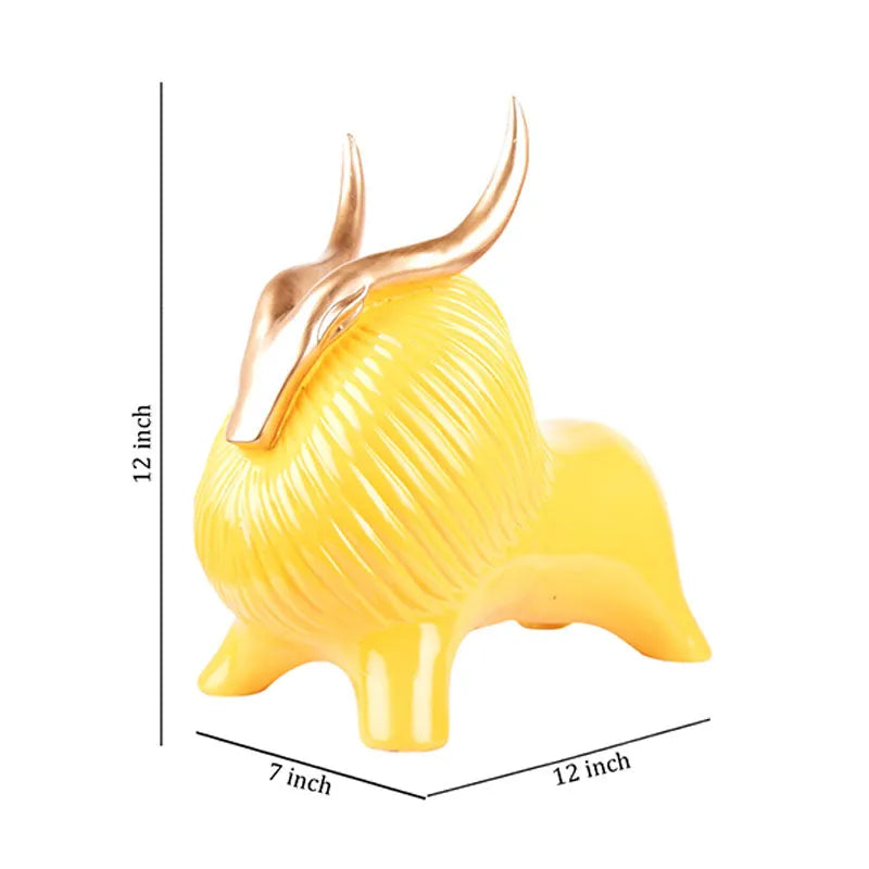 Rio Premium Yak Figurine | Multiple Colors Yellow