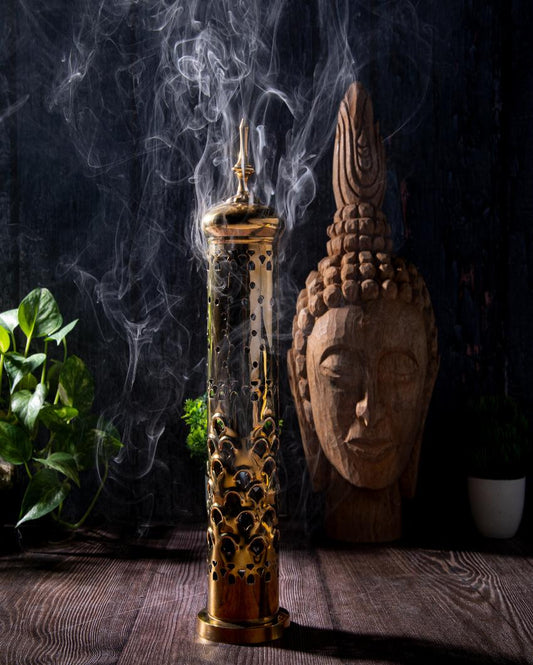 Brass Long Devotion Incense Stick Holder