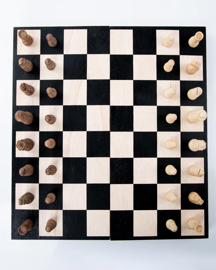 Natural Charm Wooden Chess Board Set
