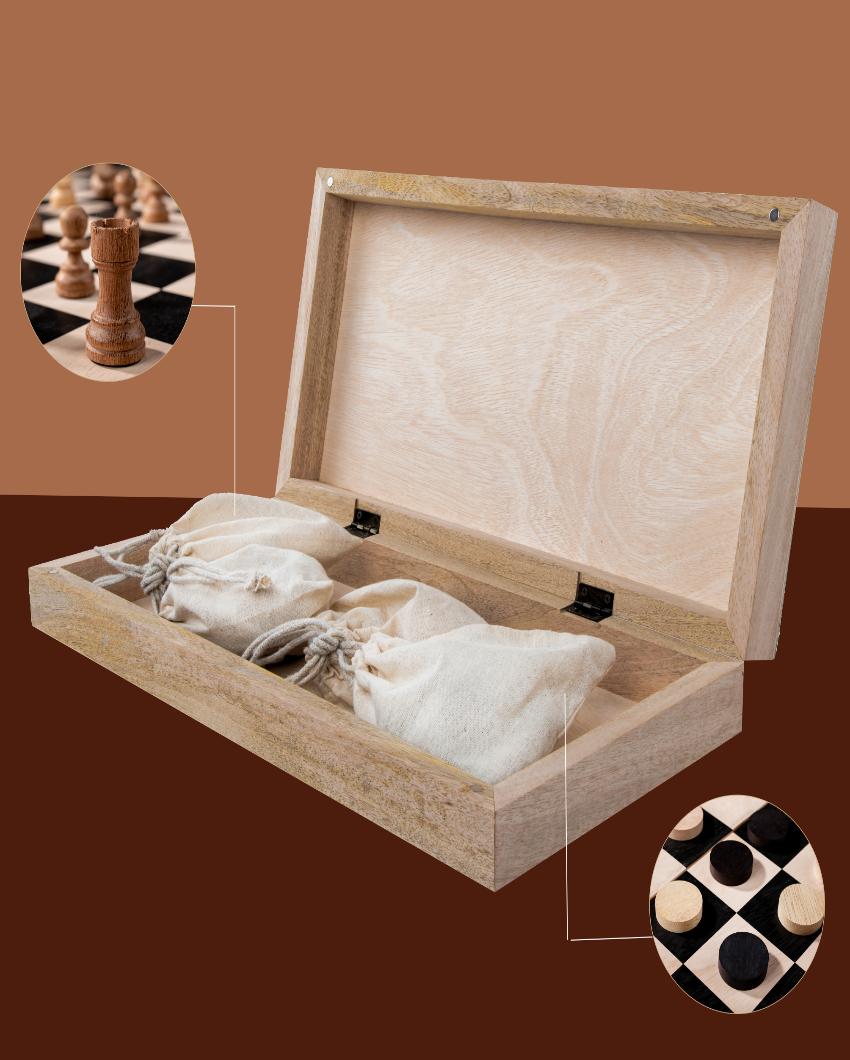 Natural Charm Wooden Chess Board Set