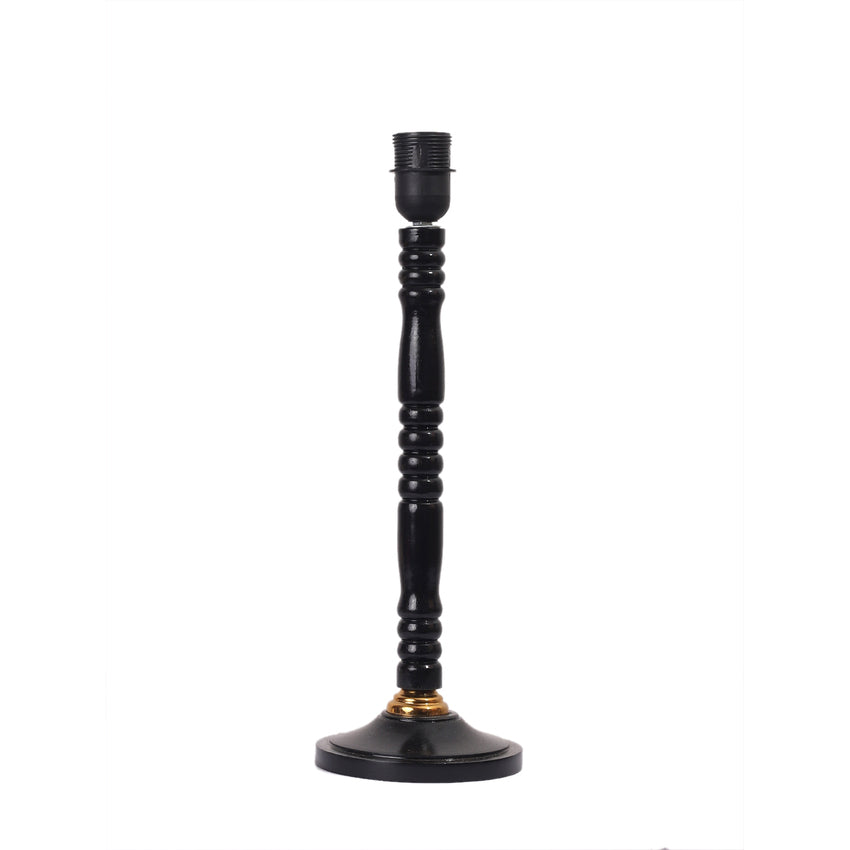 Dynamically Vibrant Multicolor Wood Table Lamp with Shade Without Bulb | 12 x 21 inches