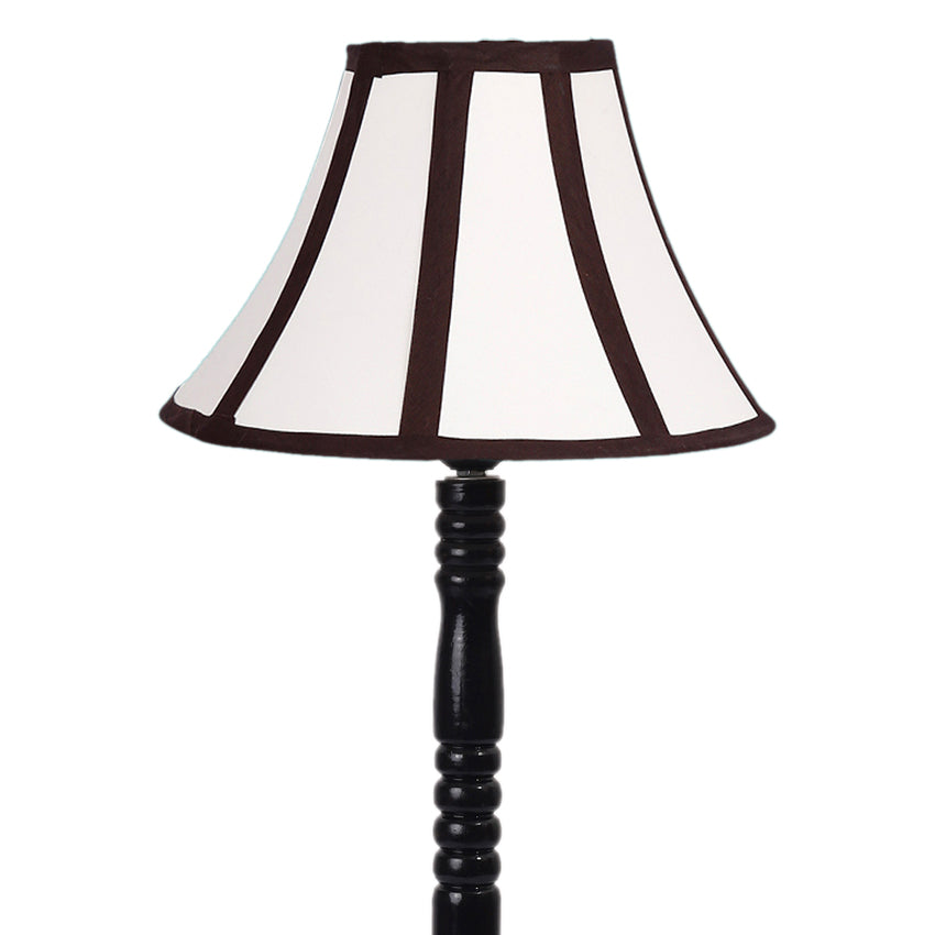Dynamically Vibrant Multicolor Wood Table Lamp with Shade Without Bulb | 12 x 21 inches