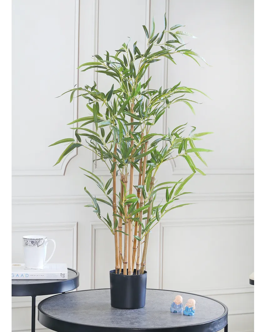 Artificial plant in deals bamboo vase