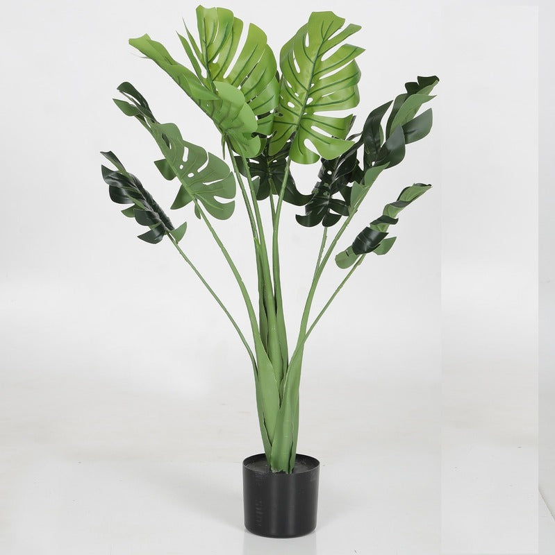 Artificial Real Touch Monsteray Plant & Pot for Home Decor 36 Inches