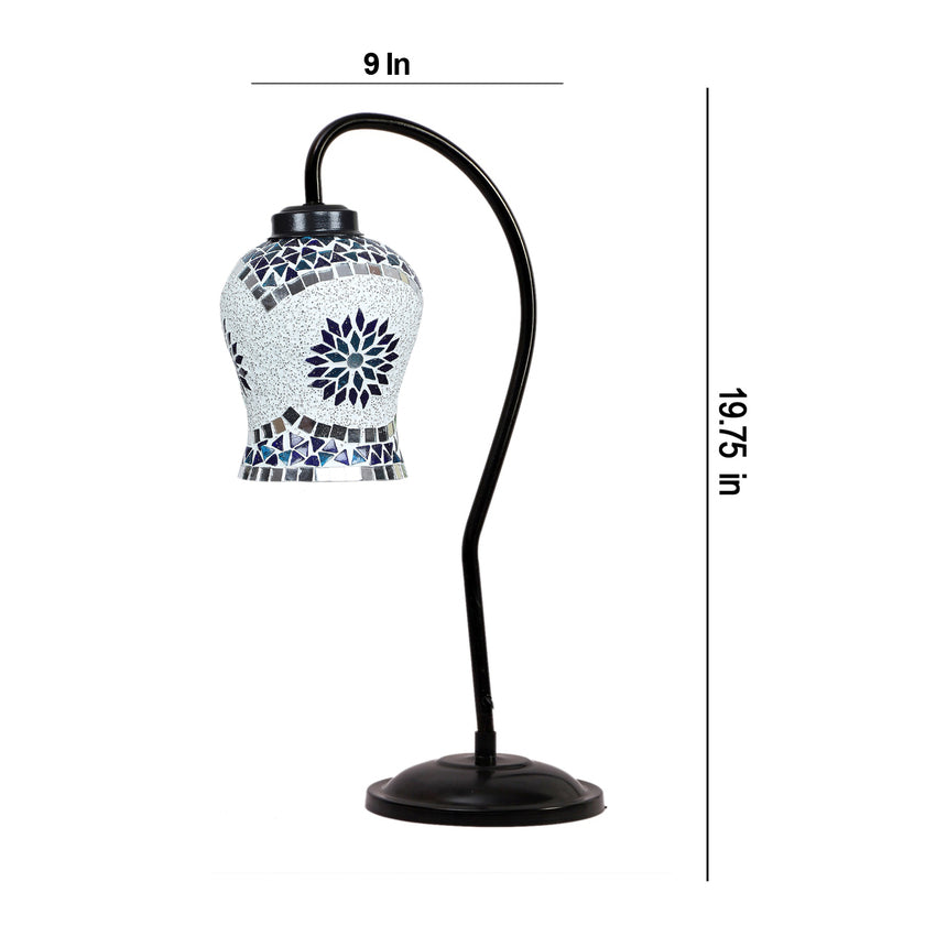 Current Modern Multicolor Metal Table Lamp with Shade Without Bulb | 9 x 4 x 20 inches