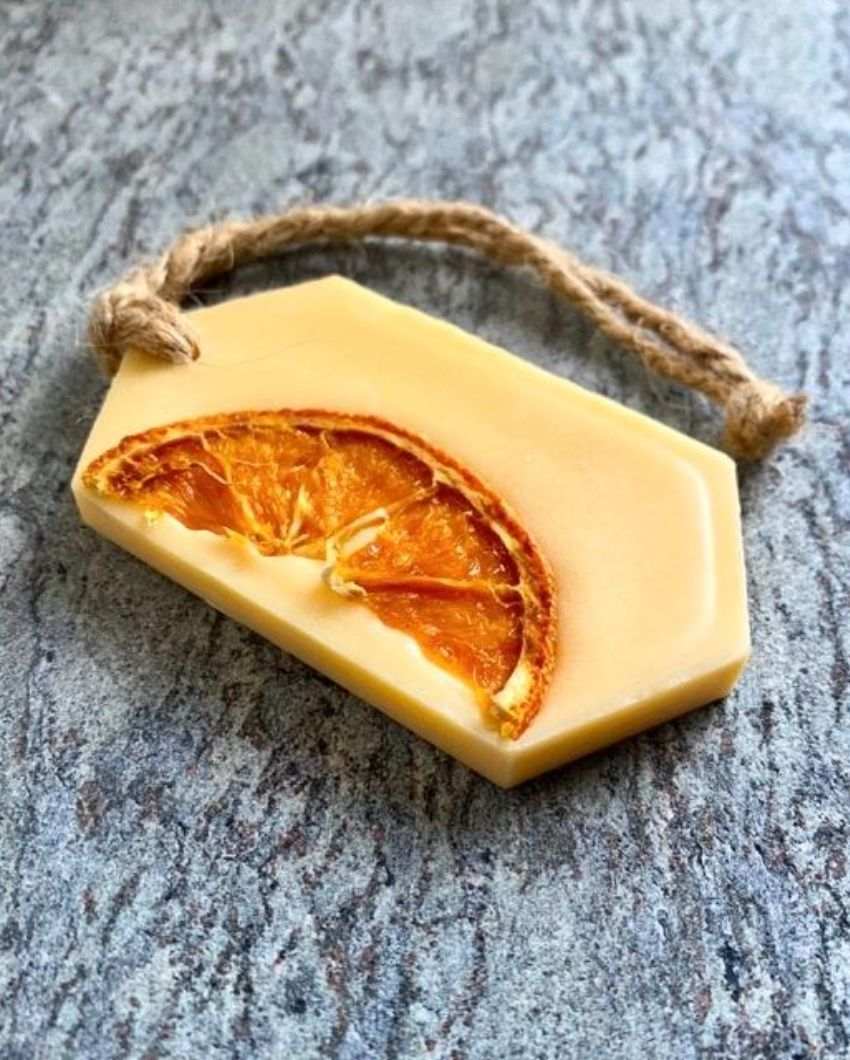 Zesty & Invigorating Mandarin Currant Air Freshener Organic Wax Sachet | Set of 2 | 4 x 2 inches