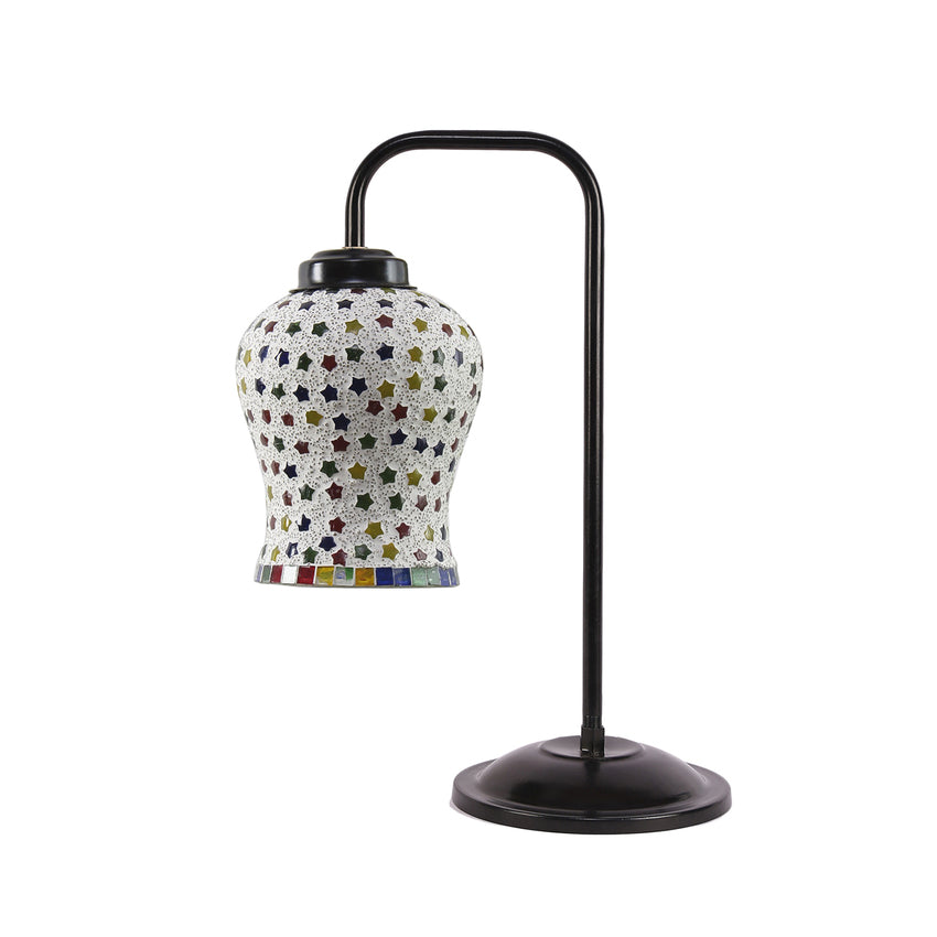 Artistic Multicolor Metal Table Lamp with Shade Without Bulb | 8 x 4 x 16 inches