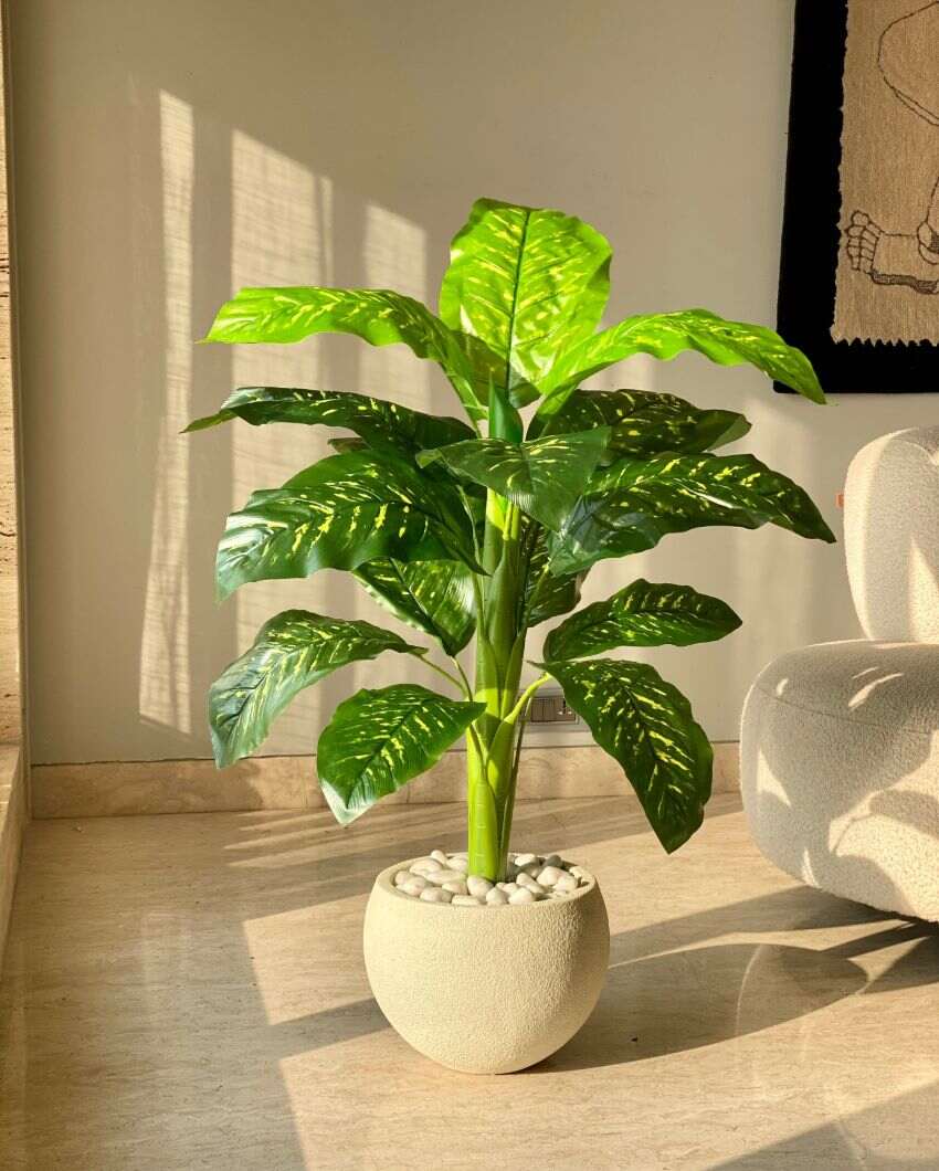 Artificial Golden Pathos Plant | 4 Feet | Pot not included
