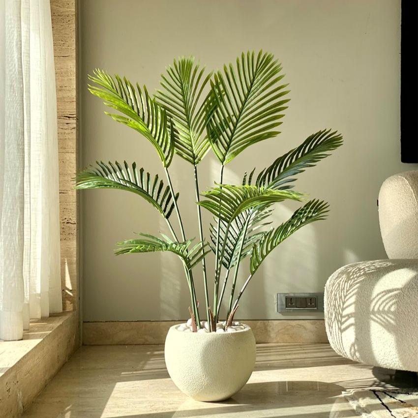 The Allure of Artificial Palm Plant Without Pot | Green | 4 Feet