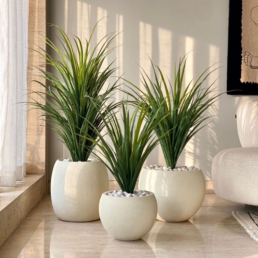Elegant Design Green Artificial Dragon Plant Without Pot