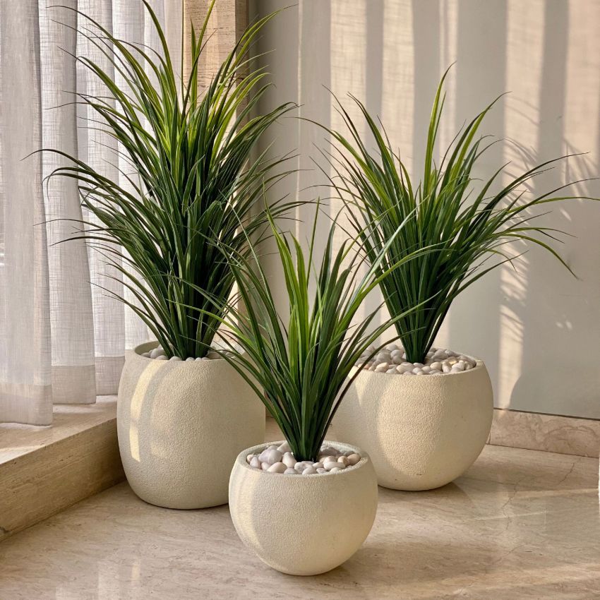 Elegant Design Green Artificial Dragon Plant Without Pot