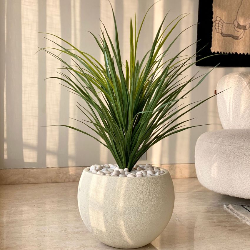 Elegant Design Green Artificial Dragon Plant Without Pot