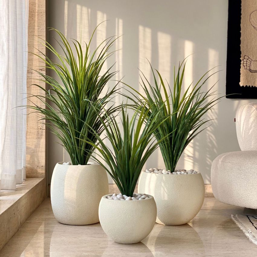 Elegant Design Green Artificial Dragon Plant Without Pot