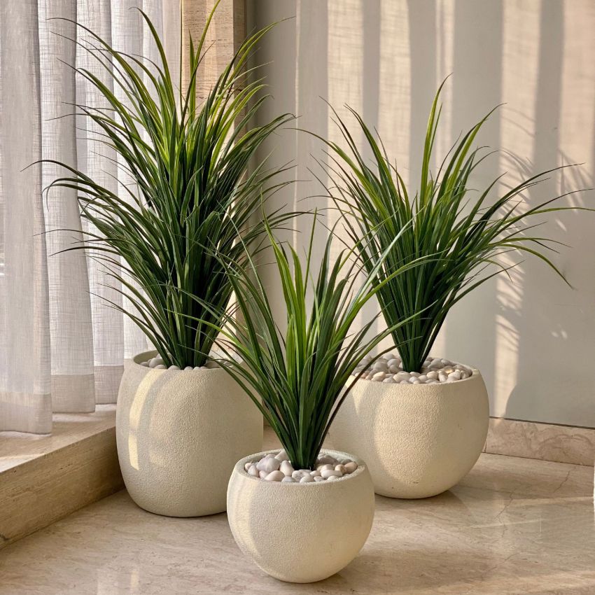 Elegant Design Green Artificial Dragon Plant Without Pot