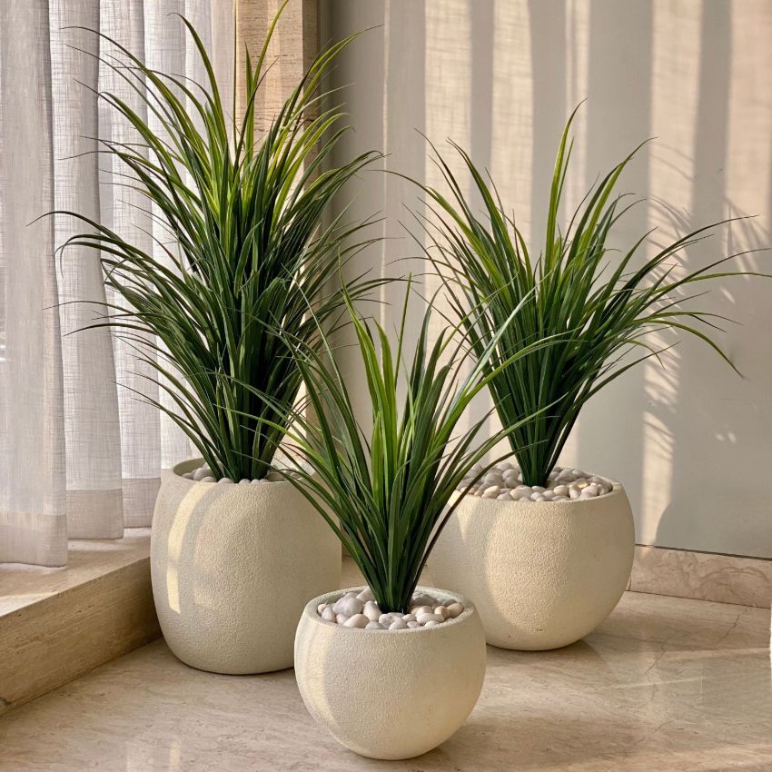Elegant Design Green Artificial Dragon Plant Without Pot