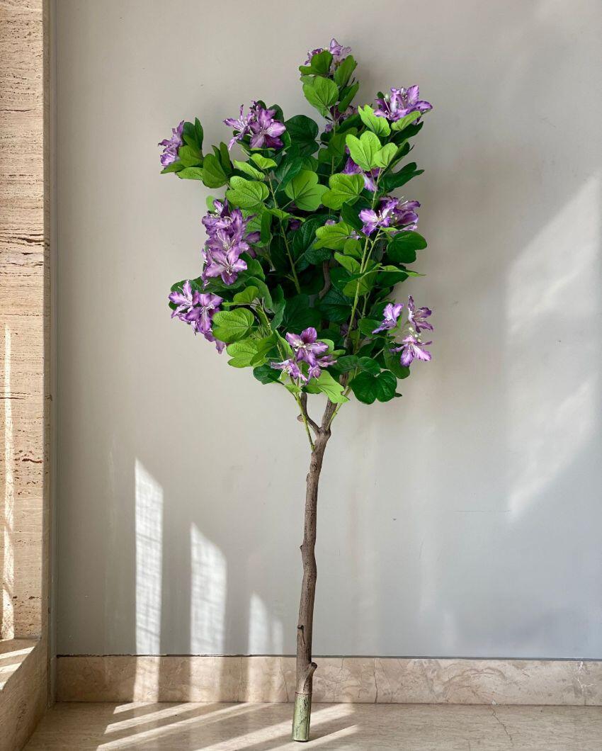 Artificial Lilac Bauhinia Plant | 5 Feet | Pot not included