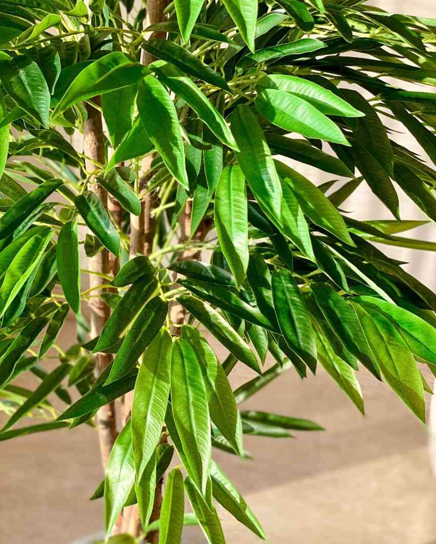 Artificial Silver Willow Plant | 5 Feet | Pot not included