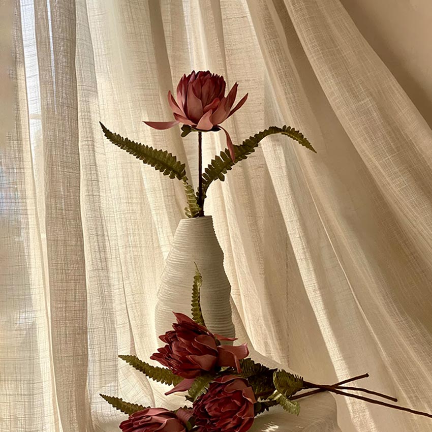 Beautiful Artificial Pink May Portea Stem Without Vase | 2.4 Feet