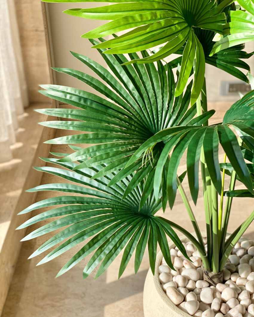 Artificial Fan Palm Plant | 4 Feet | Pot not included