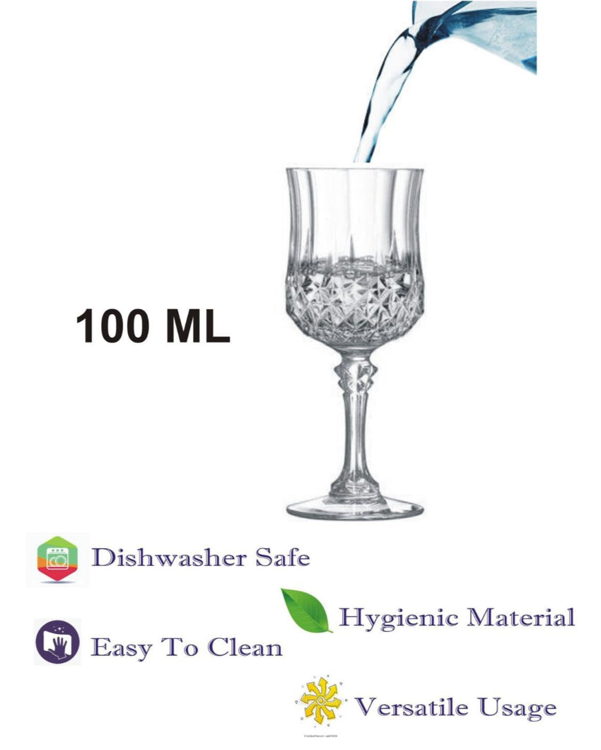 Premium Barware Item Pure Crystal Elegant Wine Glass | 100ml