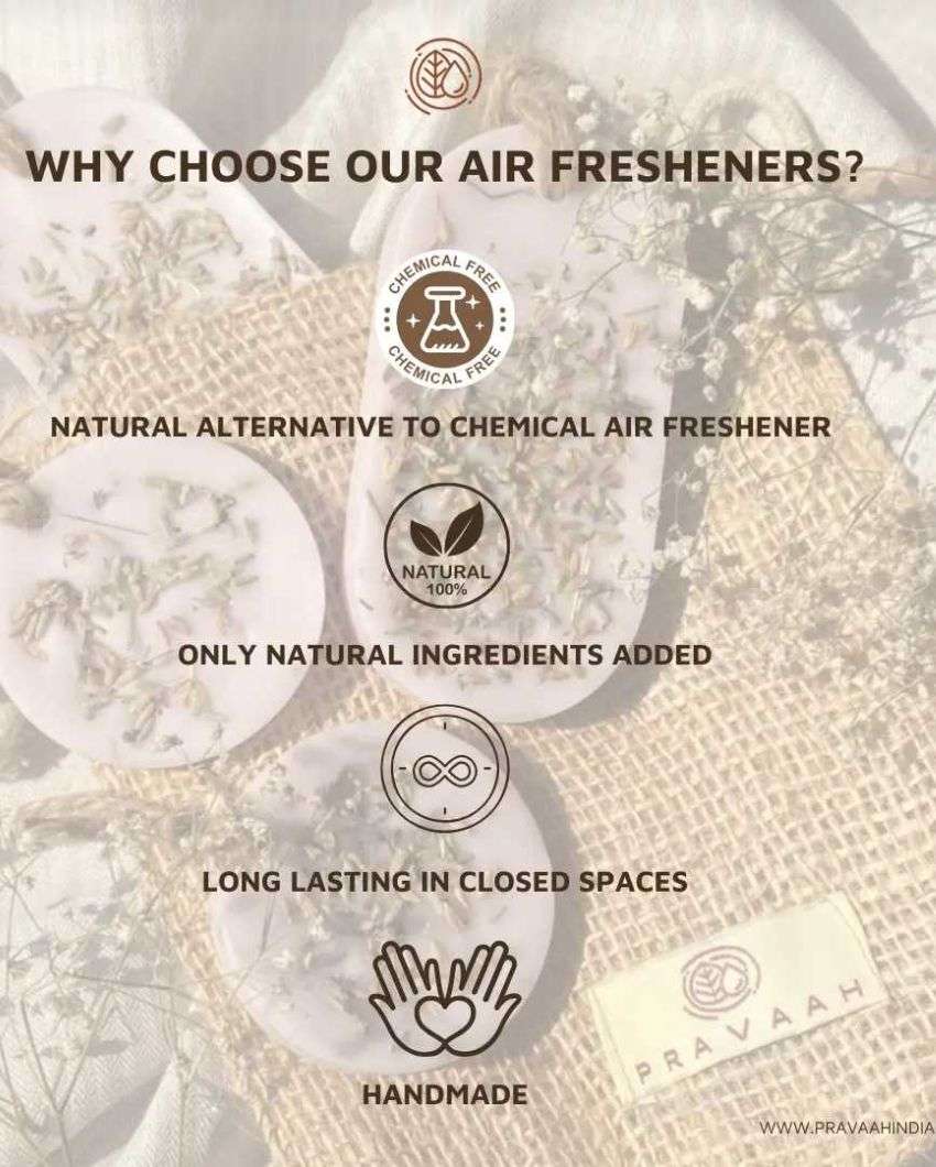 Refreshing British Air Freshener Organic Wax Sachet | Pack of 4