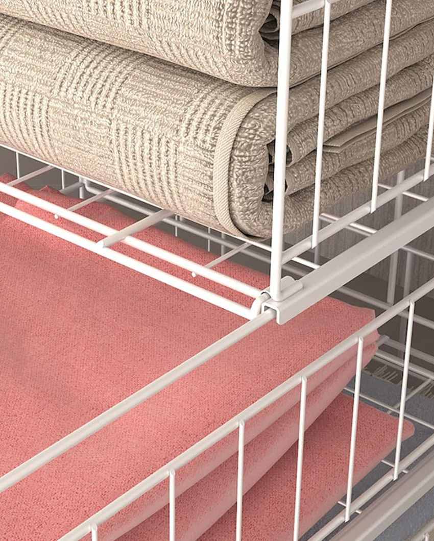 Space-Saving Stackable Wardrobe Rack | Set of 2 | 13 x 16 x 13 inches