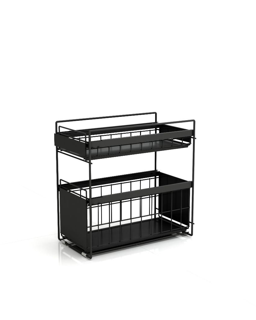 Modish Metal Pull Out Multi-Purpose Storage Drawer | 11 x 16 x 15 inches
