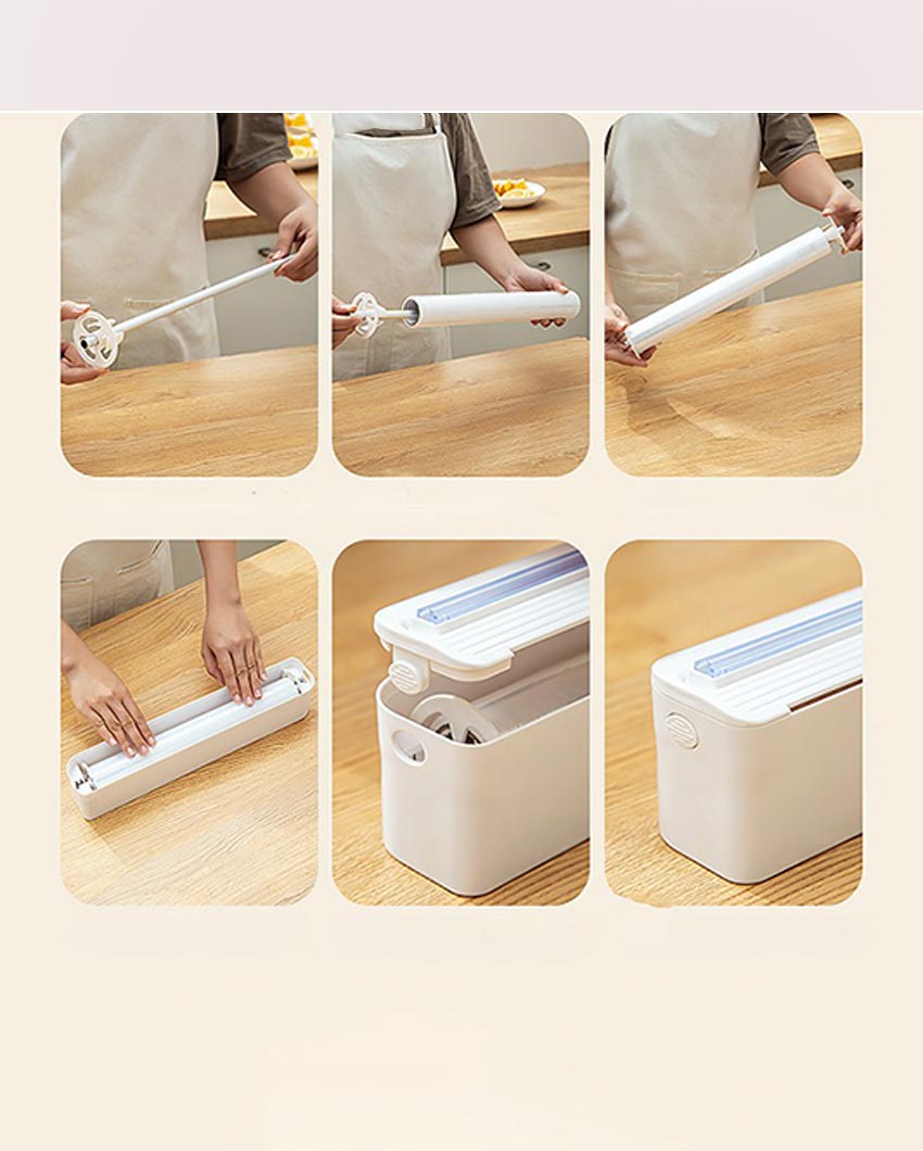 Multi-Purpose Wrap Dispenser With Cutter | 14 x 2 x 3 inches